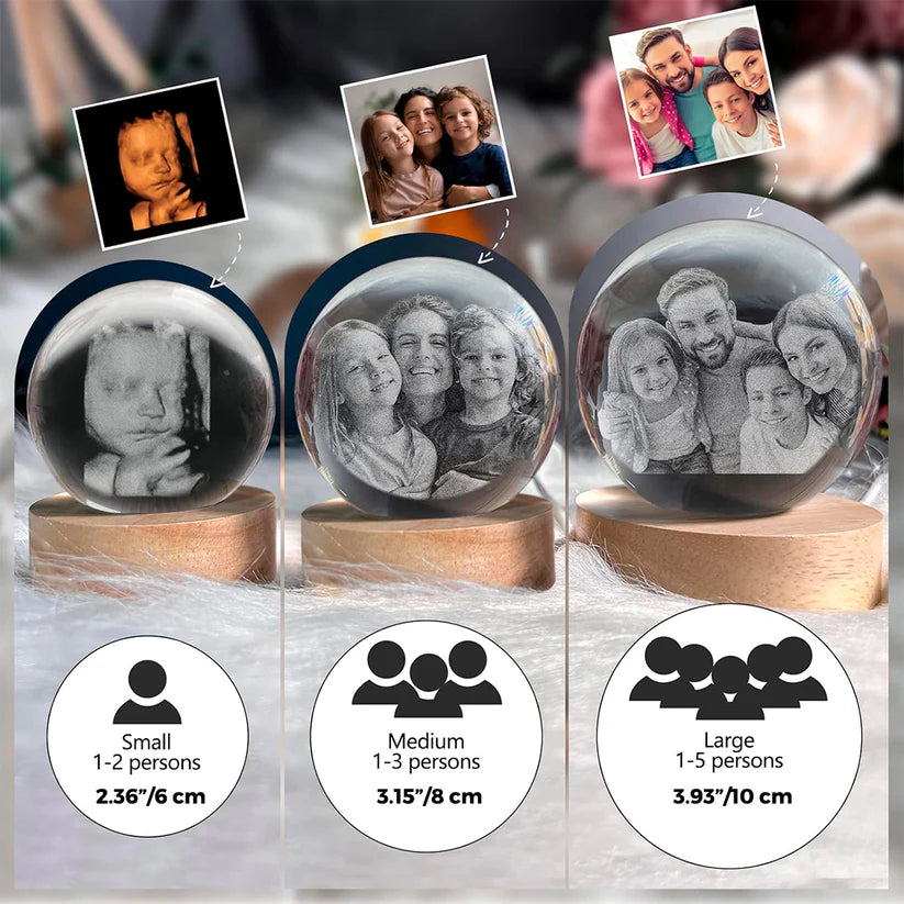 Кришталева Сфера з персональним гравіюванням