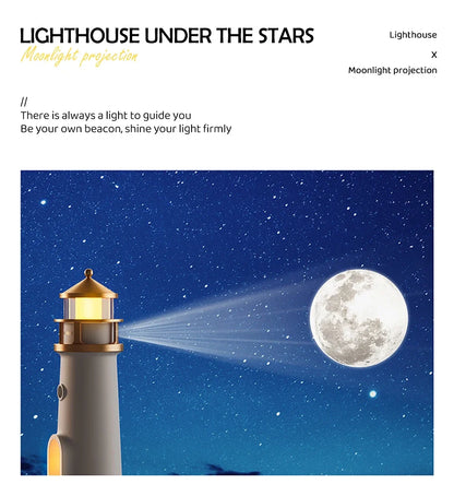 Lighthouse Moon Projector