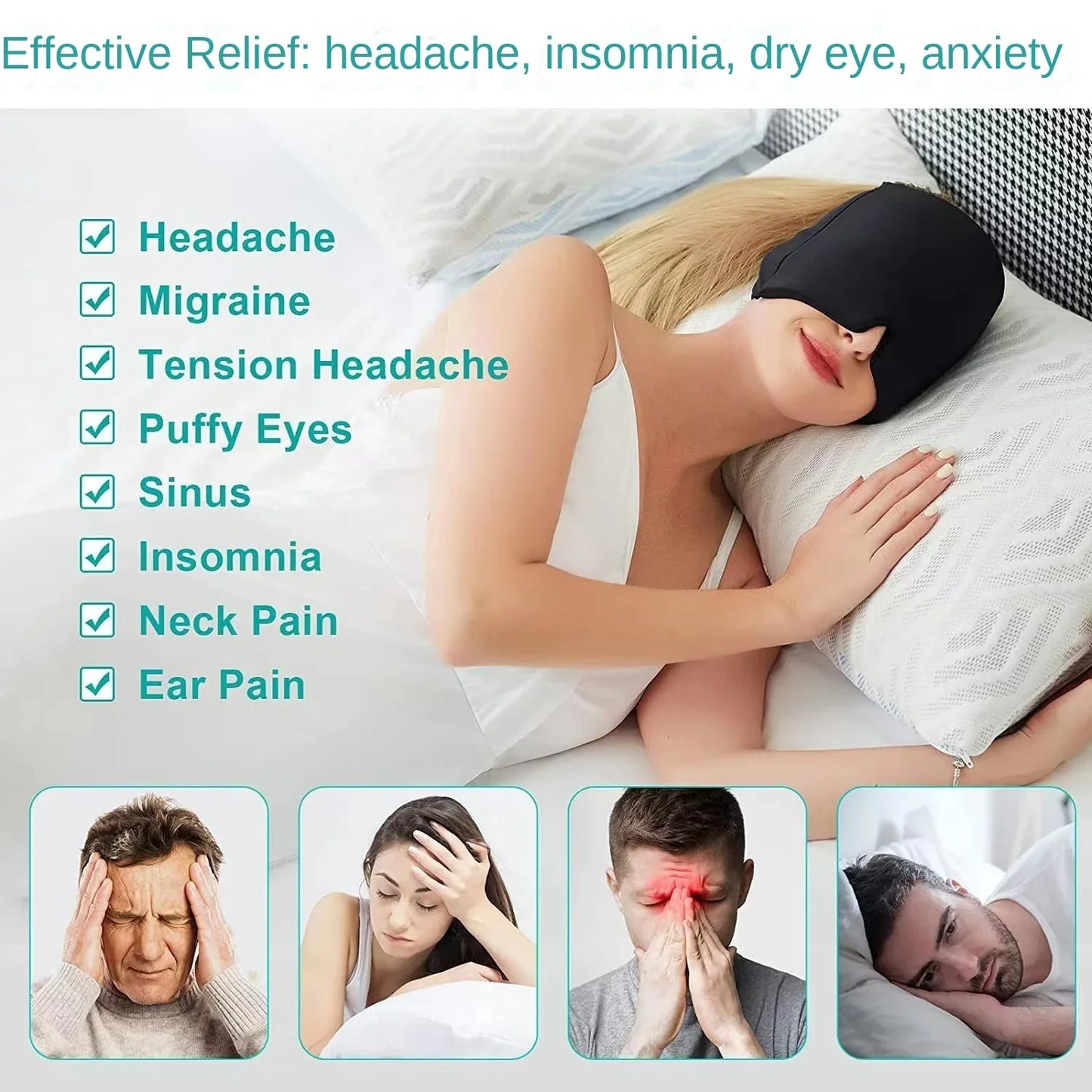 Migraine Relief Gel Hat - Evonix